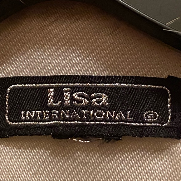 LISA INTERNATIONAL Faux Fur Trim Chenille cardigan Sweater Sz M - Picture 5 of 7